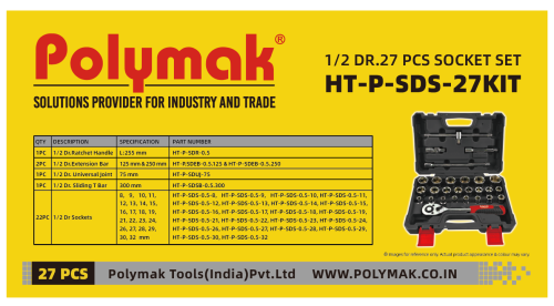 1/2 DRIVE 27 PCS SOCKET KIT