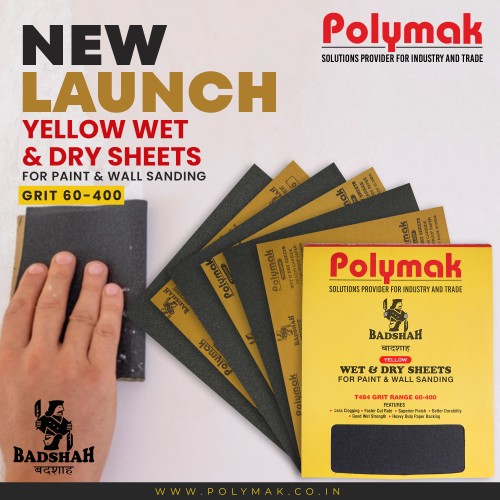 Yellow Wet & Dry Sanding Sheets