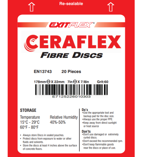 CERAFLEX CERAMIC FIBRE DISCS